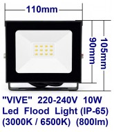 Vive 1525 10W Led Flood Light Fitting